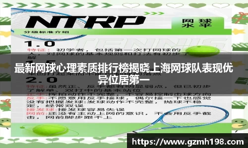 最新网球心理素质排行榜揭晓上海网球队表现优异位居第一